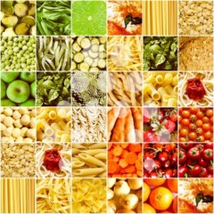 Collage de alimentos