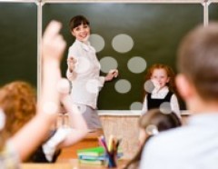 Profesora en clase
