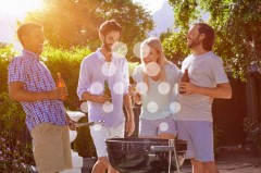 Barbacoa con amigos