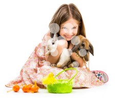 NiÃ±a un dÃ­a de pascua